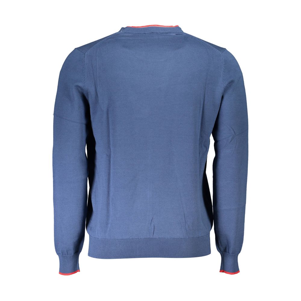 Sweater by North Sails for men in organic cotton blue features an tactile silhouette, showcasing a sophisticated and tactile for a refined finish.