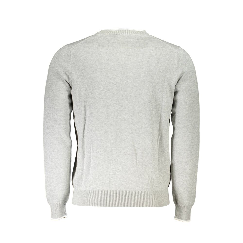 Sweater by North Sails for men in organic cotton gray showcases a downtown chic silhouette, artfully finished with a downtown chic round neckline and for a sophisticated, high-end look.