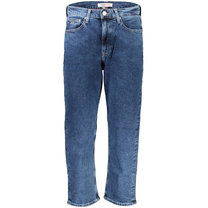 Pants by Tommy Hilfiger for women in cotton blue features a sleek silhouette with a sleek , a refined long, and a sophisticated finish.