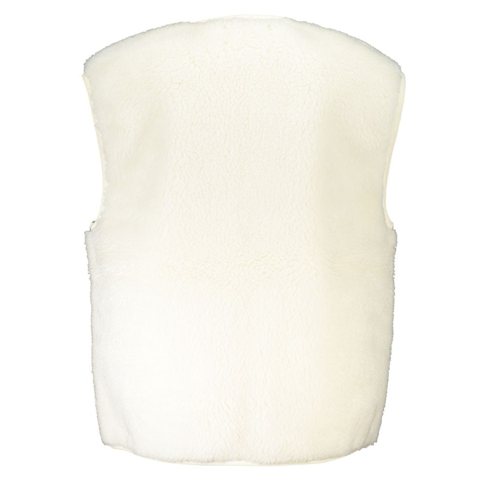Vest by Calvin Klein for women in polyester white showcases a utilitarian silhouette, artfully incorporating pockets and a utilitarian for a truly utilitarian finish.