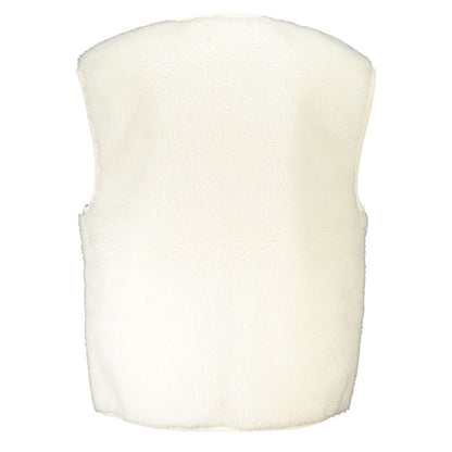 Vest by Calvin Klein for women in polyester white showcases a utilitarian silhouette, artfully incorporating pockets and a utilitarian for a truly utilitarian finish.