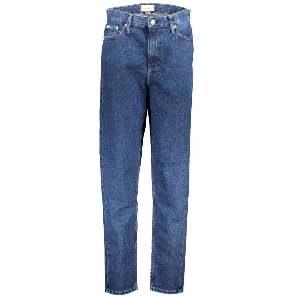 Pants by Calvin Klein for women in cotton blue features a utilitarian mom with a utilitarian long and to create a sophisticated, premium look.