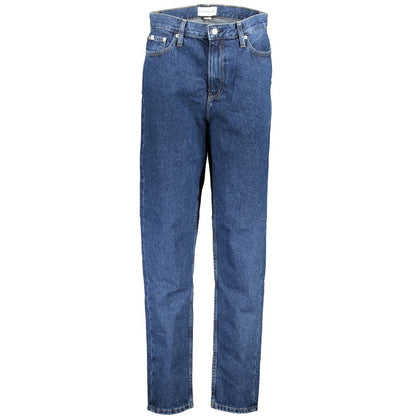 Pants by Calvin Klein for women in cotton blue features a utilitarian mom with a utilitarian long and to create a sophisticated, premium look.