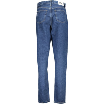 Pants by Calvin Klein for women in cotton blue features a enduring silhouette, showcasing a enduring mom and long with a for a premium, tailored aesthetic.