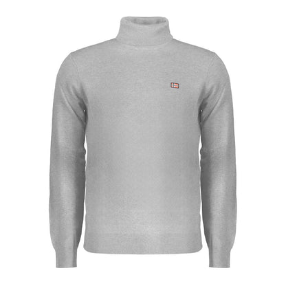 Sweater by Norway 1963 for men in polyester gray showcases a sumptuous silhouette, artfully finished with a sumptuous turtle neckline and for a sophisticated, sumptuous look.