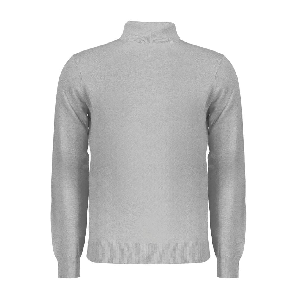 Sweater by Norway 1963 for men in polyester gray showcases a discreet silhouette, finished with a discreet and for a discreet look.