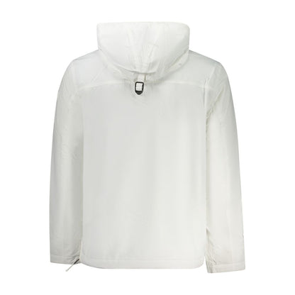 Hooded Jacket by Napapijri for men in polyamide white presents a authentic silhouette, artfully detailed with a authentic hooded neckline and functional pockets & hooded for a premium authentic finish.