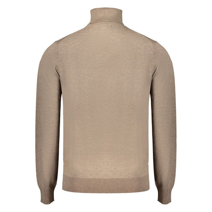 Sweater by Norway 1963 for men in polyester brown features an tactile silhouette, showcasing a sophisticated and tactile for a refined finish.