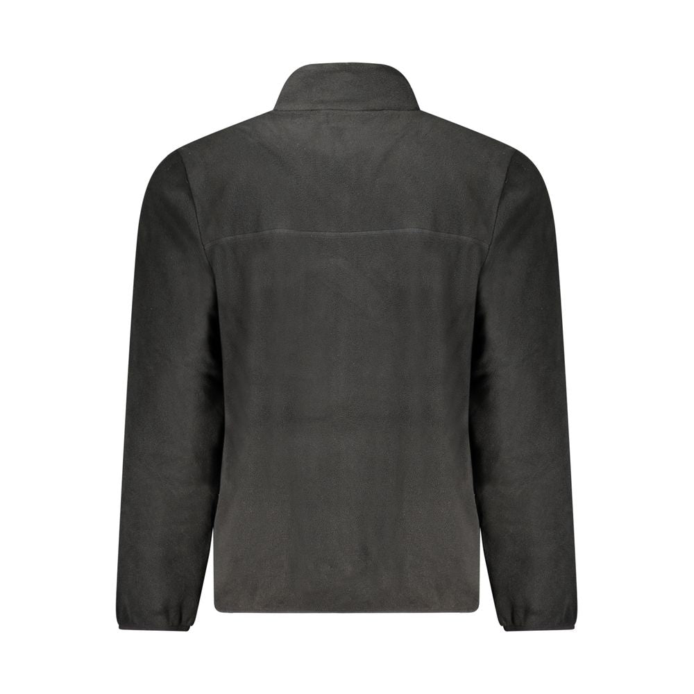 Overcoat by Fila for men in polyester black features an satoral silhouette, showcasing a sophisticated and satoral pockets for a premium, timeless look.
