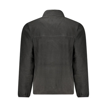 Overcoat by Fila for men in polyester black features an satoral silhouette, showcasing a sophisticated and satoral pockets for a premium, timeless look.
