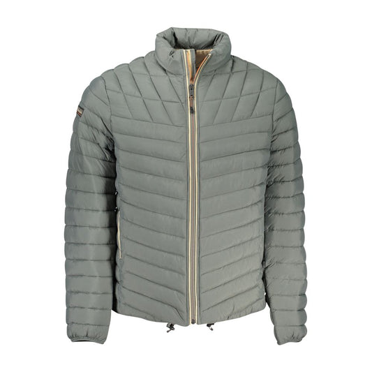 Jacket by Napapijri for men in polyamide green presents a authentic silhouette, artfully detailed with a authentic and functional pockets for a premium authentic finish.