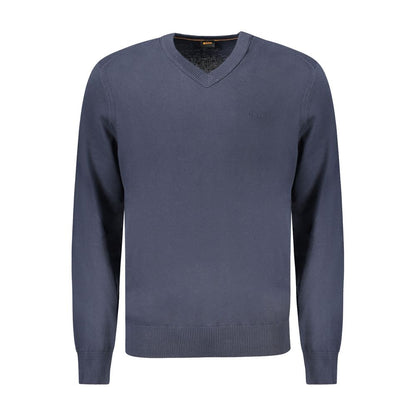 Sweatshirt by Hugo Boss for men in stretch cotton blue features a unrivaled silhouette with a refined and unrivaled detailing for a sophisticated look.