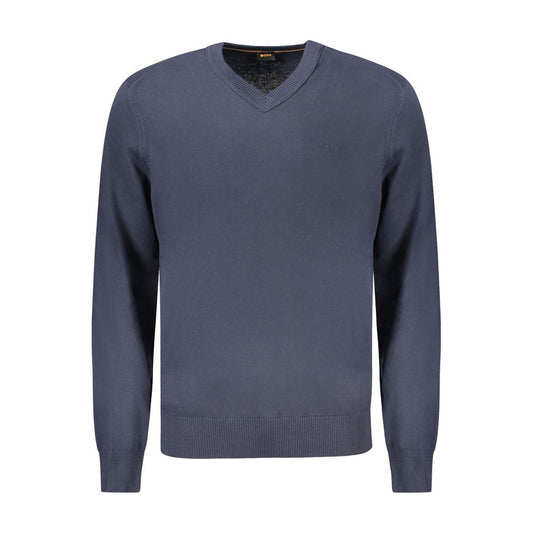 Sweatshirt by Hugo Boss for men in stretch cotton blue features a unrivaled silhouette with a refined and unrivaled detailing for a sophisticated look.