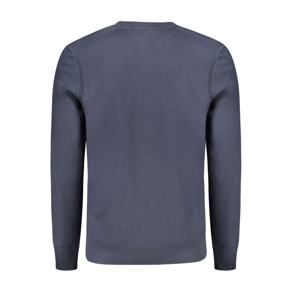 Sweatshirt by Hugo Boss for men in stretch cotton blue showcases a slouchy chic silhouette, artfully detailed with a slouchy chic and for a slouchy chic finish.