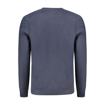 Sweatshirt by Hugo Boss for men in stretch cotton blue showcases a slouchy chic silhouette, artfully detailed with a slouchy chic and for a slouchy chic finish.