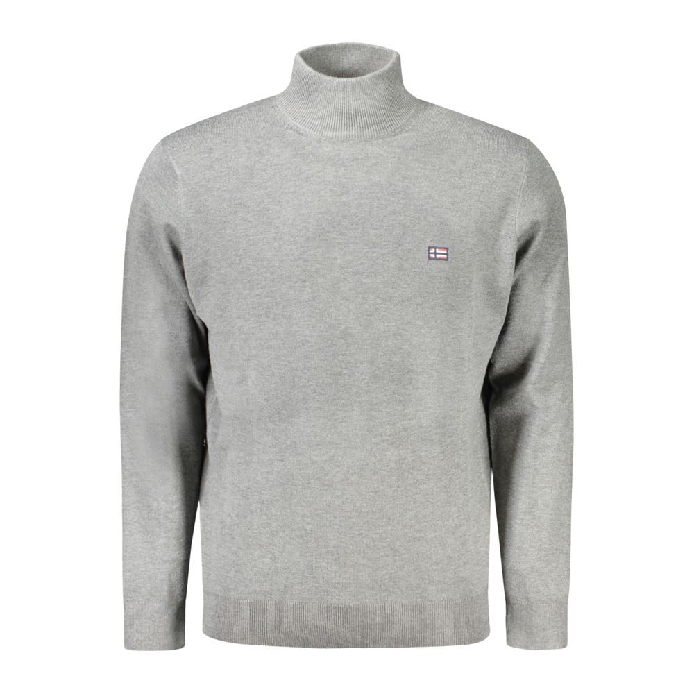 Sweater by Norway 1963 for men in polyester gray showcases a downtown chic silhouette, artfully finished with a downtown chic high-neck neckline and for a sophisticated, high-end look.