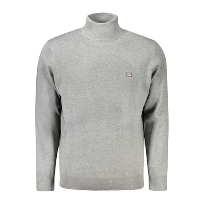 Sweater by Norway 1963 for men in polyester gray showcases a downtown chic silhouette, artfully finished with a downtown chic high-neck neckline and for a sophisticated, high-end look.