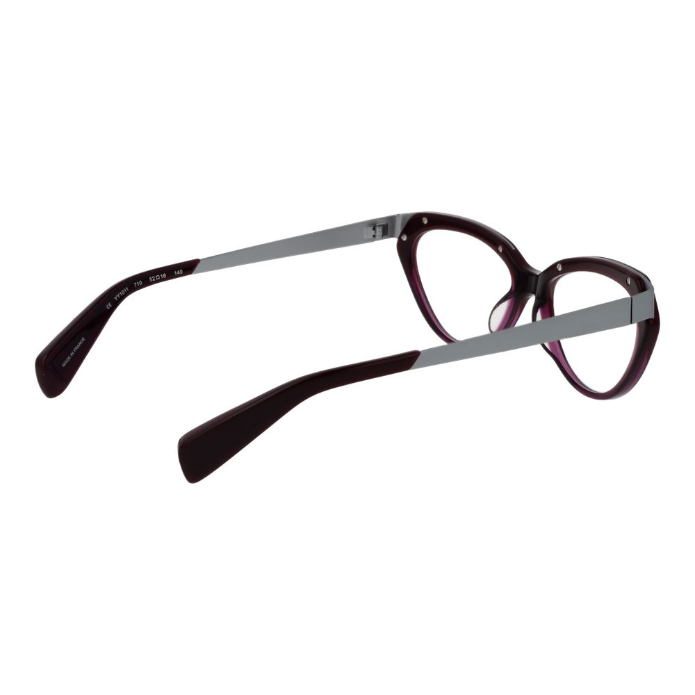 Eyeglasses Frames by Yohji Yamamoto for unisex in purple features an refined silhouette, showcasing a sophisticated purple coloured frame and refined full-frame frame design for a refined look.