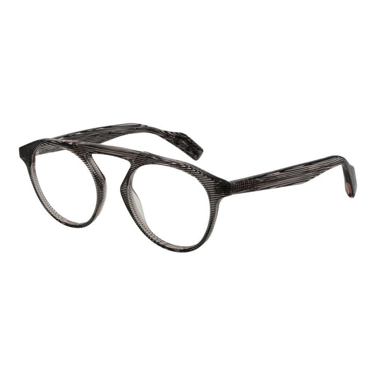 Eyeglasses Frames by Yohji Yamamoto for men in plastic brown features an refined silhouette, showcasing the refined brown coloured frame and sophisticated full-frame frame design.