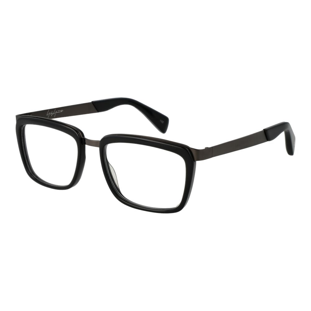 Eyeglasses Frames by Yohji Yamamoto for unisex in acetate gray features an refined silhouette, showcasing a sophisticated gray coloured frame and refined full-frame frame design for a refined look.