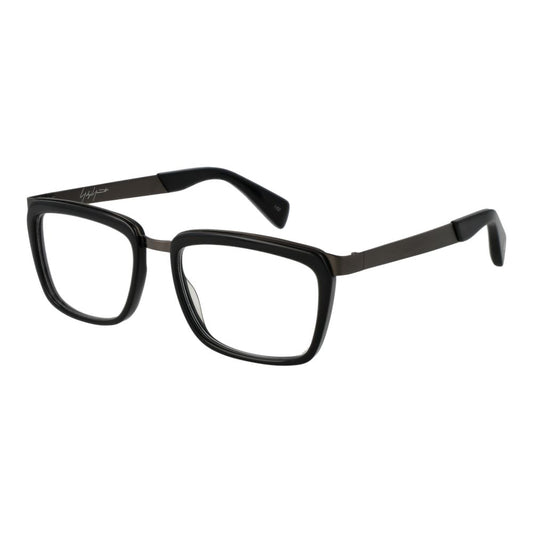 Eyeglasses Frames by Yohji Yamamoto for unisex in acetate gray features an refined silhouette, showcasing a sophisticated gray coloured frame and refined full-frame frame design for a refined look.