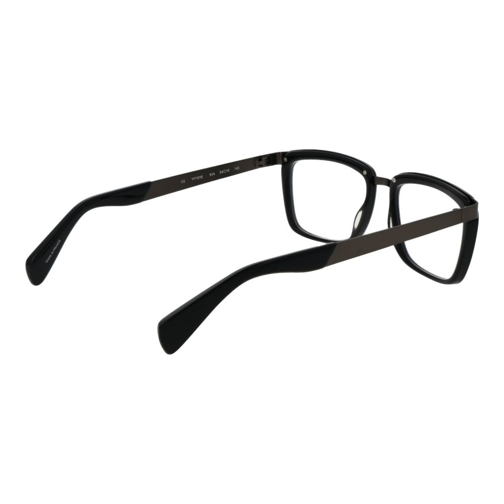Eyeglasses Frames by Yohji Yamamoto for unisex in acetate gray features a refined silhouette, showcasing a refined gray coloured frame and full-frame frame design for a sophisticated, premium look.