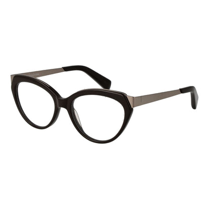 Eyeglasses Frames by Yohji Yamamoto for unisex in acetate brown showcases a refined full-frame frame design with a refined brown coloured frame finish for a refined and sophisticated look.