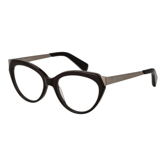 Eyeglasses Frames by Yohji Yamamoto for unisex in acetate brown showcases a refined full-frame frame design with a refined brown coloured frame finish for a refined and sophisticated look.