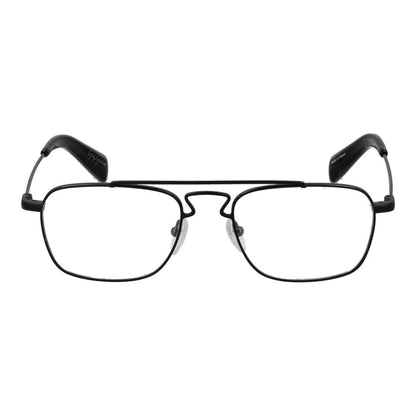 Eyeglasses Frames by Yohji Yamamoto for men in black features a refined silhouette, showcasing a refined black coloured frame and full-frame frame design for a sophisticated, premium look.