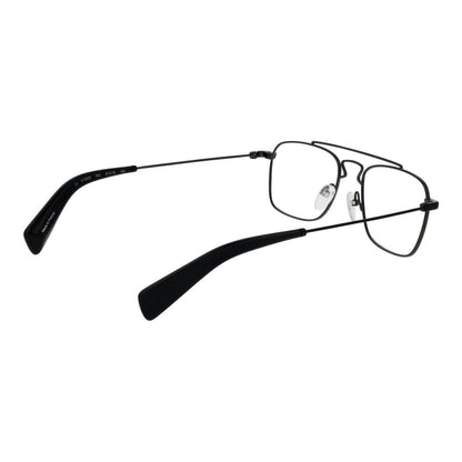 Eyeglasses Frames by Yohji Yamamoto for men in black features an refined silhouette, showcasing the refined black coloured frame and sophisticated full-frame frame design.