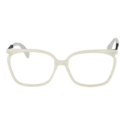 Eyeglasses Frames by Yohji Yamamoto for women in plastic and white showcases a refined silhouette, detailed with a white coloured frame finish and a sophisticated full-frame frame design.