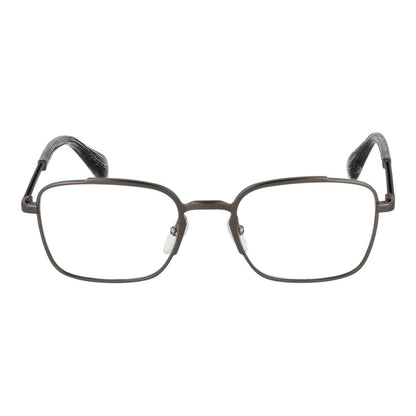 Eyeglasses Frames by Yohji Yamamoto for men in metal gray features an refined silhouette, showcasing the refined gunmetal coloured frame and sophisticated full-frame frame design.