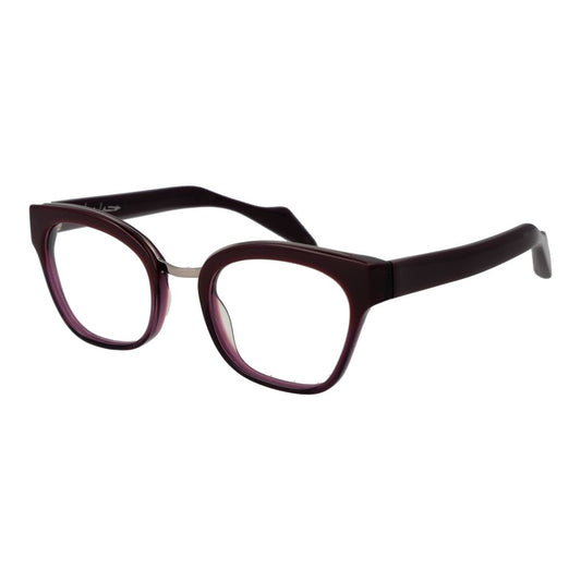 Eyeglasses Frames by Yohji Yamamoto for women in acetate purple features an refined silhouette, showcasing the refined purple coloured frame and sophisticated full-frame frame design.
