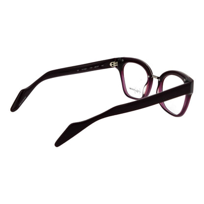 Eyeglasses Frames by Yohji Yamamoto for women in acetate and purple showcases a refined silhouette, detailed with a purple coloured frame finish and a sophisticated full-frame frame design.