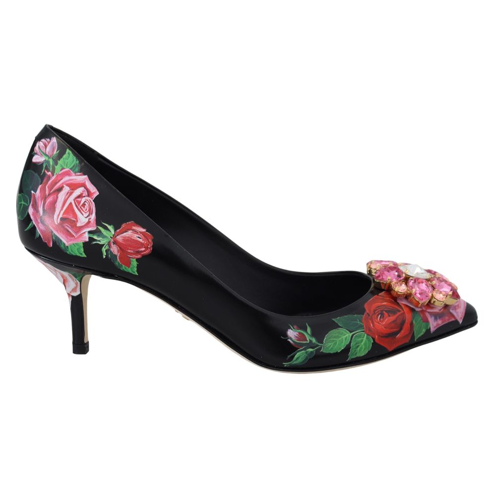 This Pumps Heels by Dolce & Gabbana for women in leather black, rose, floral & print presents a effortlessly chic silhouette from the Women's Leather Pumps Heels collection, featuring a effortlessly chic and effortlessly chic .