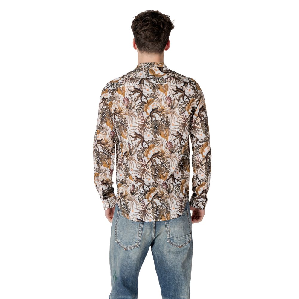 Shirt by Gianni Lupo for men in cotton multicolor presents a discerning silhouette, showcasing a sophisticated and for a truly discerning finish.