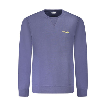 Sweatshirt by Wrangler for men in cotton blue & print features an enviable silhouette, showcasing a premium long-sleeve and refined crew neckline for a truly enviable finish.