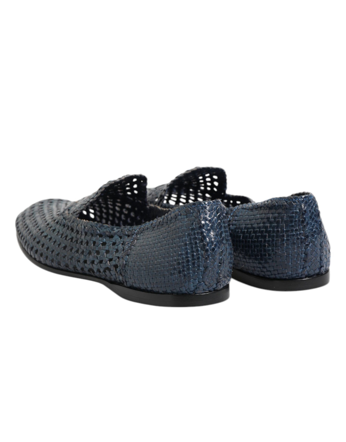 Dolce & Gabbana Men's Leather Loafer Slip-On Shoes - Blue