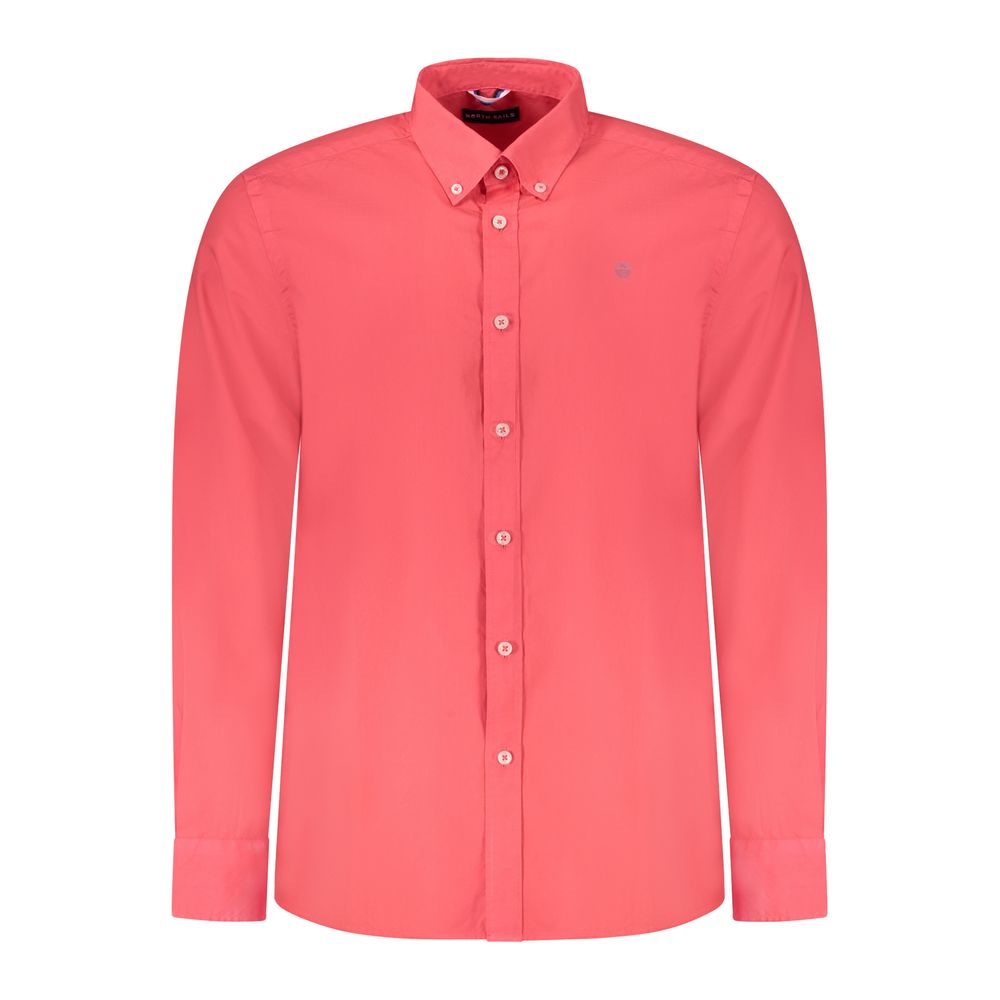 Shirt by North Sails for men in cotton red showcases a sublime silhouette, artfully detailed with a sublime button-down-collar neckline and long-sleeve for a sophisticated, sublime finish.