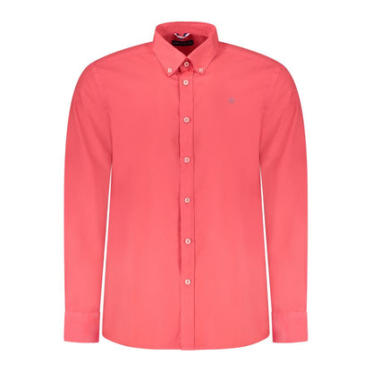 Shirt by North Sails for men in cotton red showcases a sublime silhouette, artfully detailed with a sublime button-down-collar neckline and long-sleeve for a sophisticated, sublime finish.