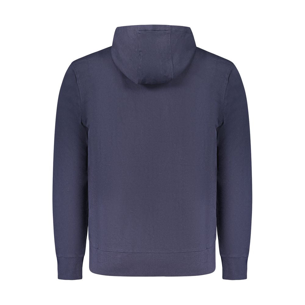 Sweatshirt Hoodie by North Sails for men in cotton blue & print features an luminous silhouette, showcasing a sophisticated and for a truly luminous look.