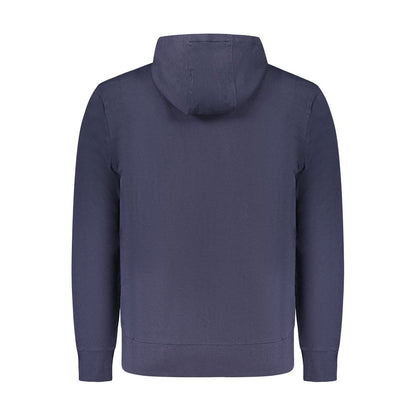 Sweatshirt Hoodie by North Sails for men in cotton blue & print features an luminous silhouette, showcasing a sophisticated and for a truly luminous look.