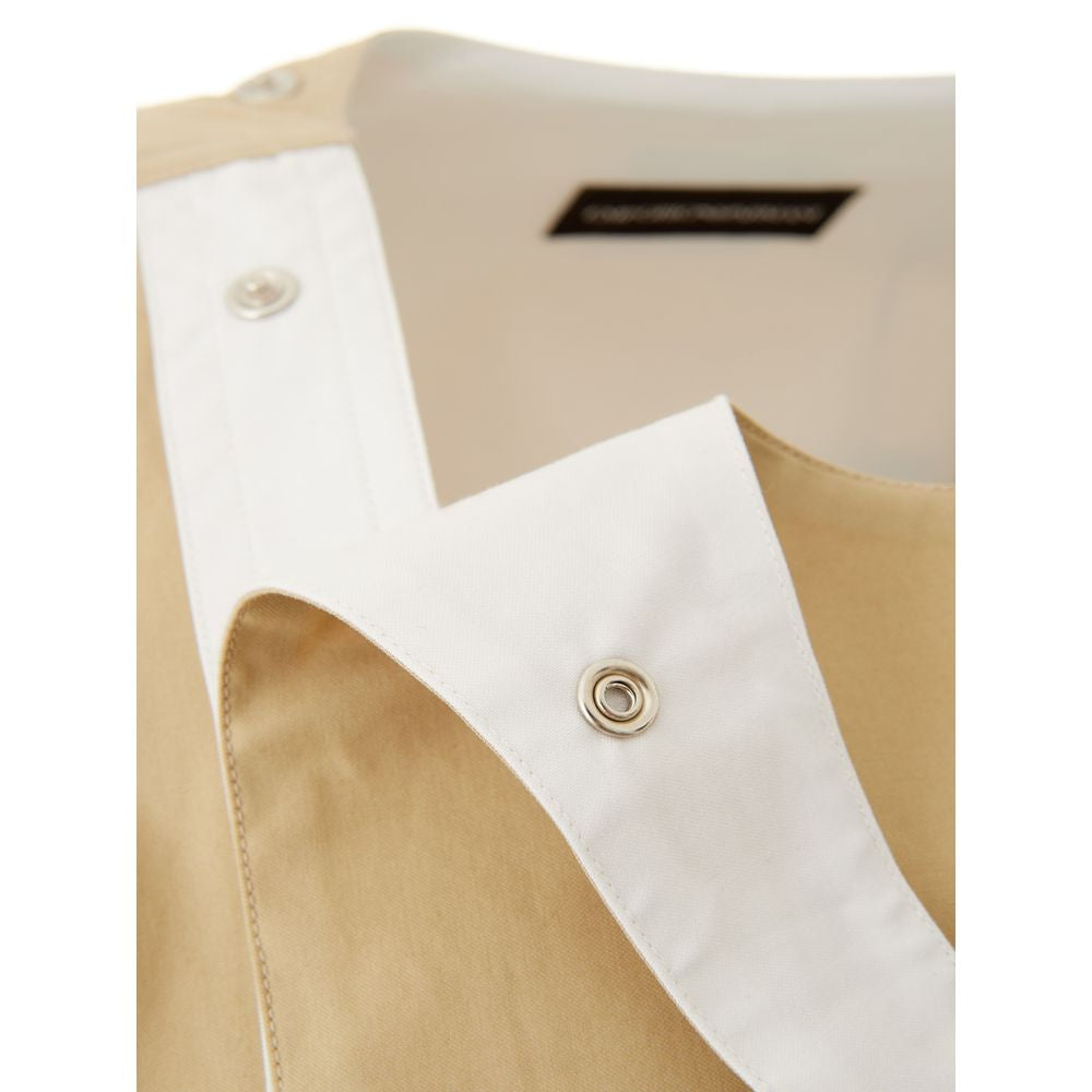 Tunic by Emporio Armani for men in cotton & rubber beige, brown & white features an on trend silhouette, perfectly showcasing a on trend and round neckline for an elevated aesthetic.