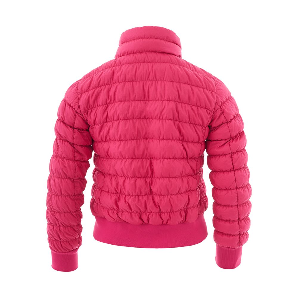 Bomber Jacket by Woolrich for women in polyamide leather fuchsia & pink presents a effortlessly chic silhouette, showcasing a sophisticated and premium pockets for a truly effortlessly chic finish.