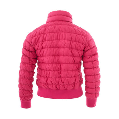 Bomber Jacket by Woolrich for women in polyamide leather fuchsia & pink presents a effortlessly chic silhouette, showcasing a sophisticated and premium pockets for a truly effortlessly chic finish.