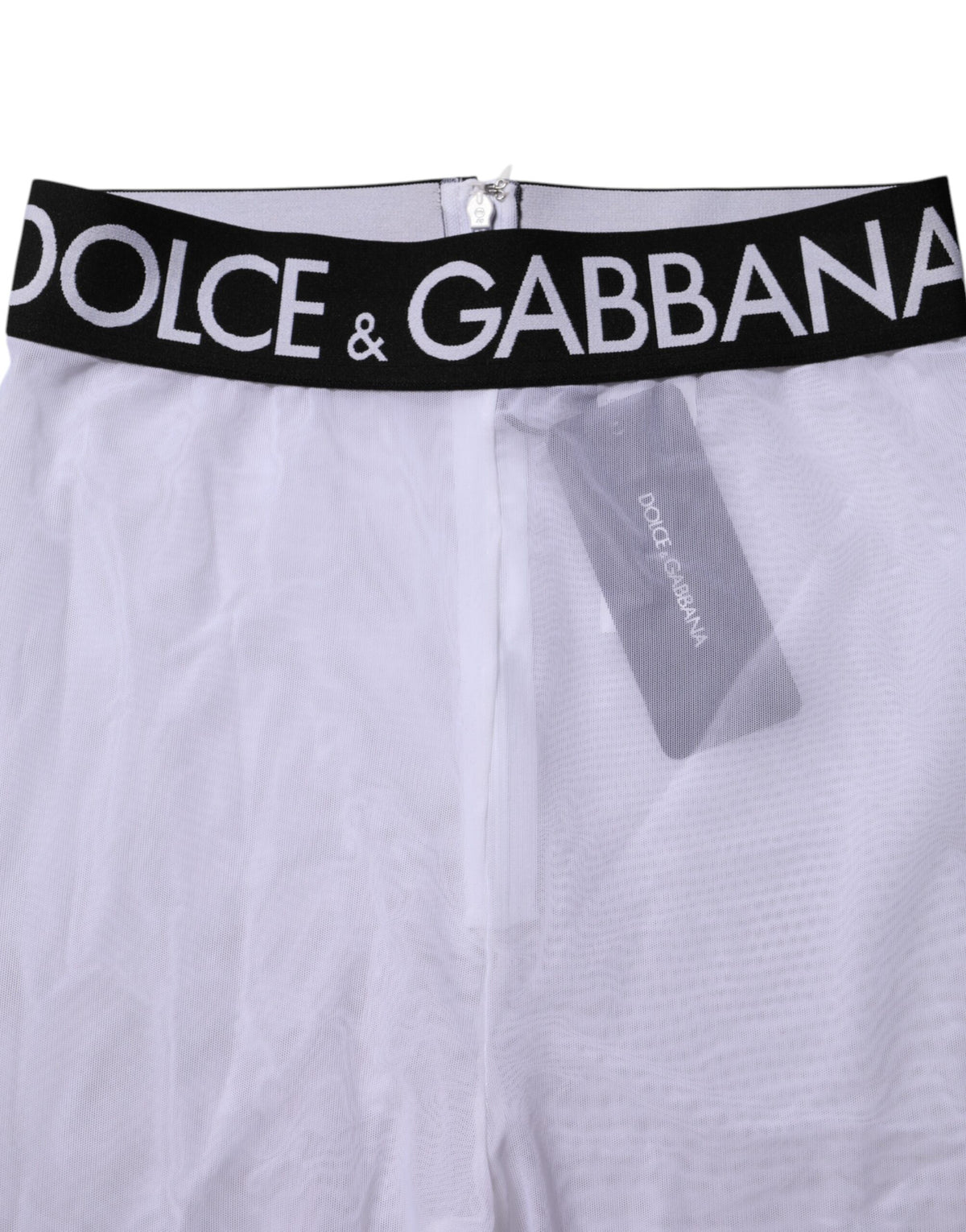 Dolce & Gabbana Women's Regular Fit Leggings Mid Rise Stretch Nylon - Gray