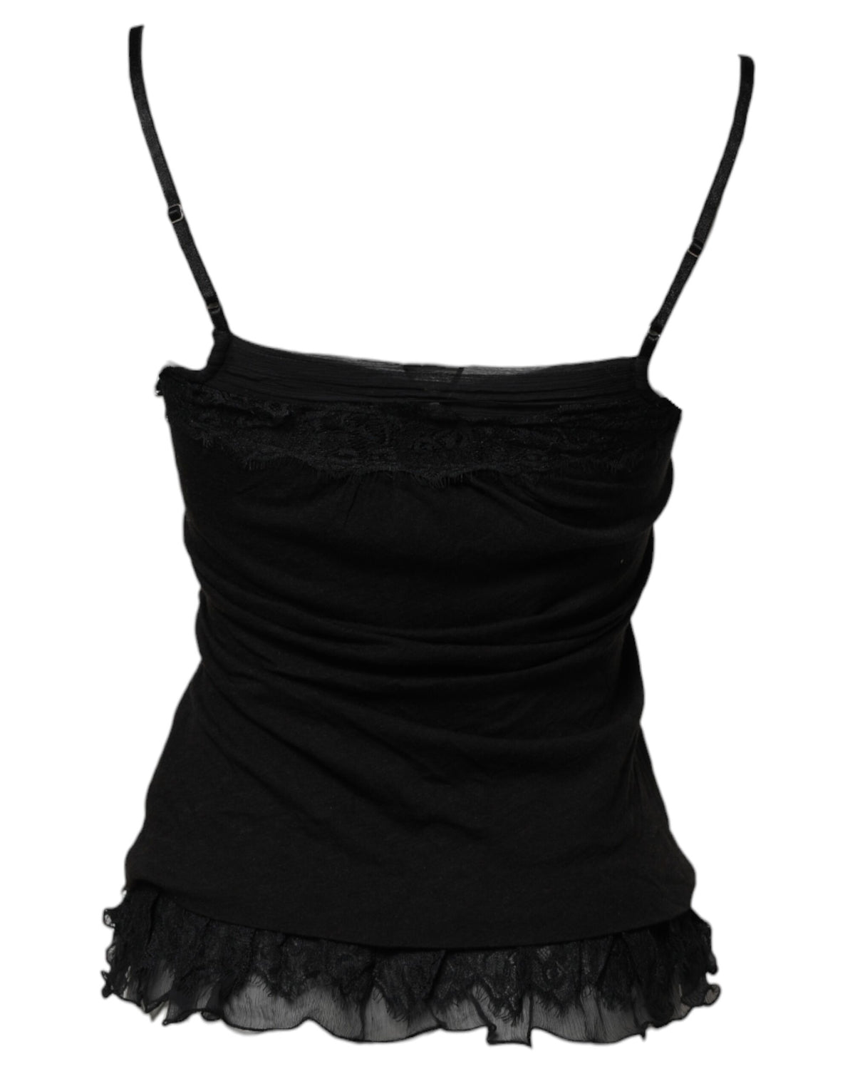 Scervino Street Women's Square Neck Wool Tank Top - Black