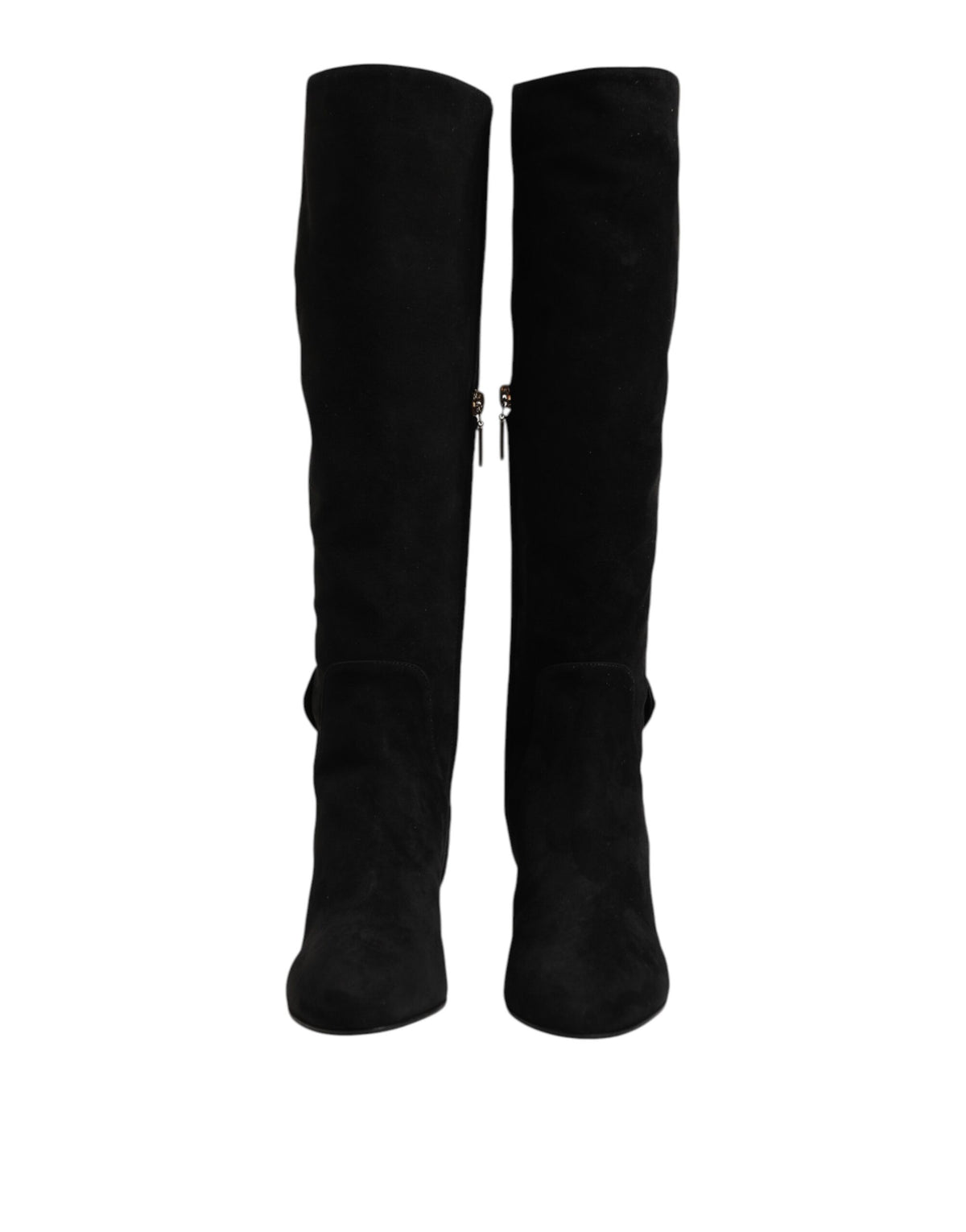 Dolce & Gabbana Women's Suede Leather High Knee-High Boots - Black