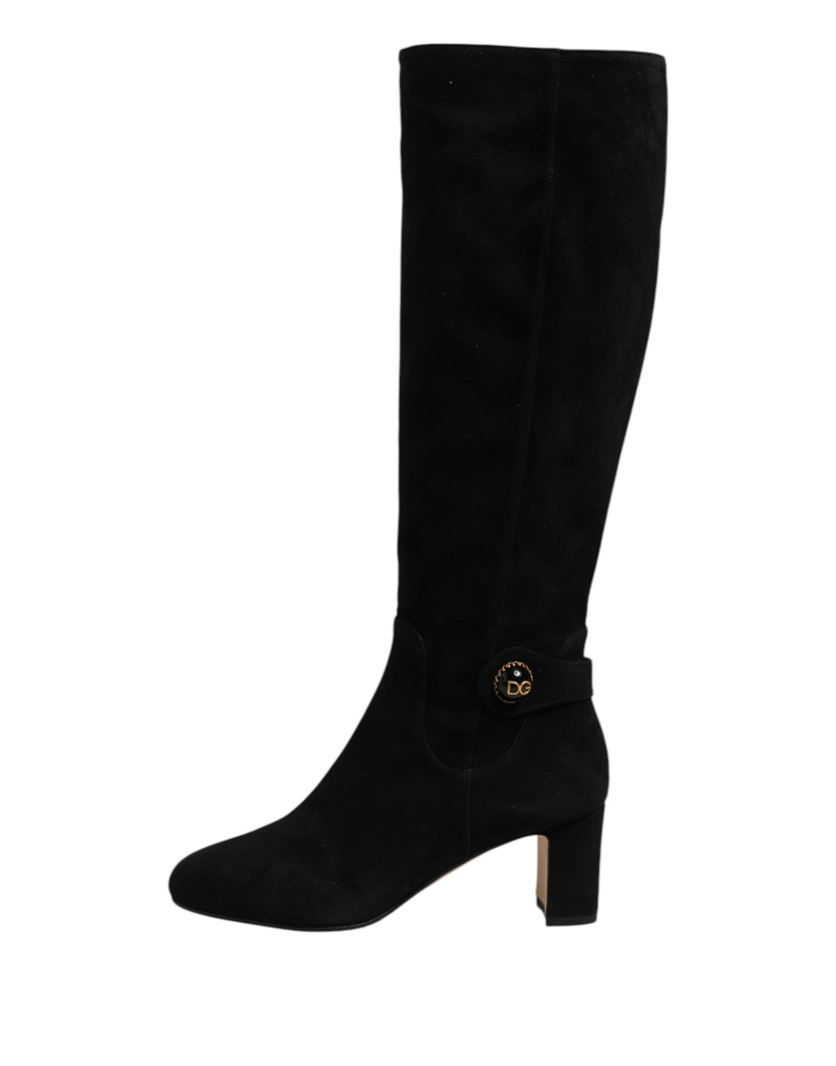 Dolce & Gabbana Women's Suede Leather High Knee-High Boots - Black