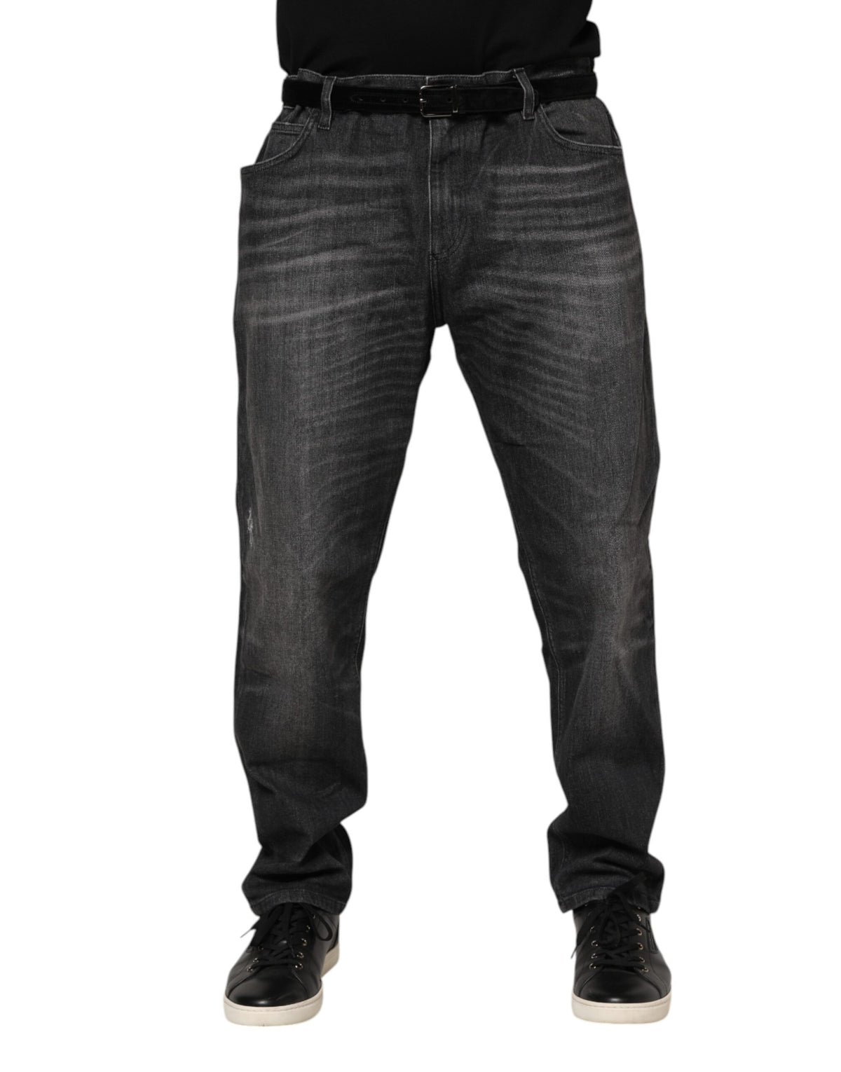 Dolce & Gabbana 9 To 5 Men's Stretch Denim Cotton Jeans - Gray